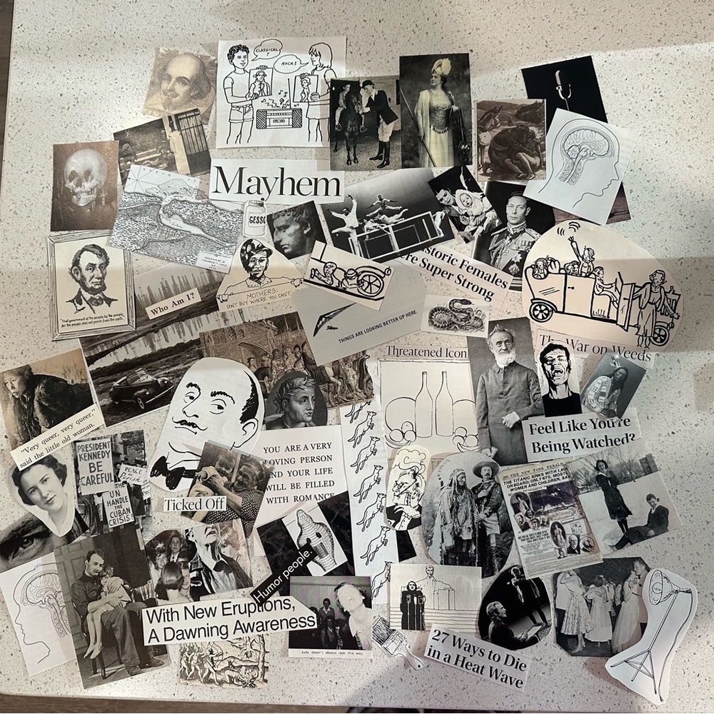 Junk Journal Kit - black&white history/political justice aesthetic